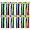 Jumbo Stems, Assorted, 12" x 6 mm, 100 Pieces Per Pack, 12 Packs