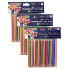 WonderFoam Jumbo Craft Sticks, Assorted Colors, 6" x 3/4", 100 Per Pack, 3 Packs