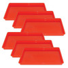 Creativitray Finger Paint Tray, Red, Pack of 6