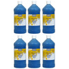 Little Masters Washable Tempera Paint, Blue, 32 oz., Pack of 6