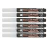 Bistro Single White Marker, Extra Fine Tip, Pack of 6