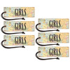 Travel the Map Magnetic Girls Pass, Pack of 6