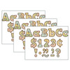 Travel the Map Bold Block 4" Letters Combo Pack, 230 Per Pack, 3 Packs