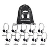 Sack-O-Phones, 10 HA2 Personal Headphones, Foam Ear Cushions in a Carry Bag