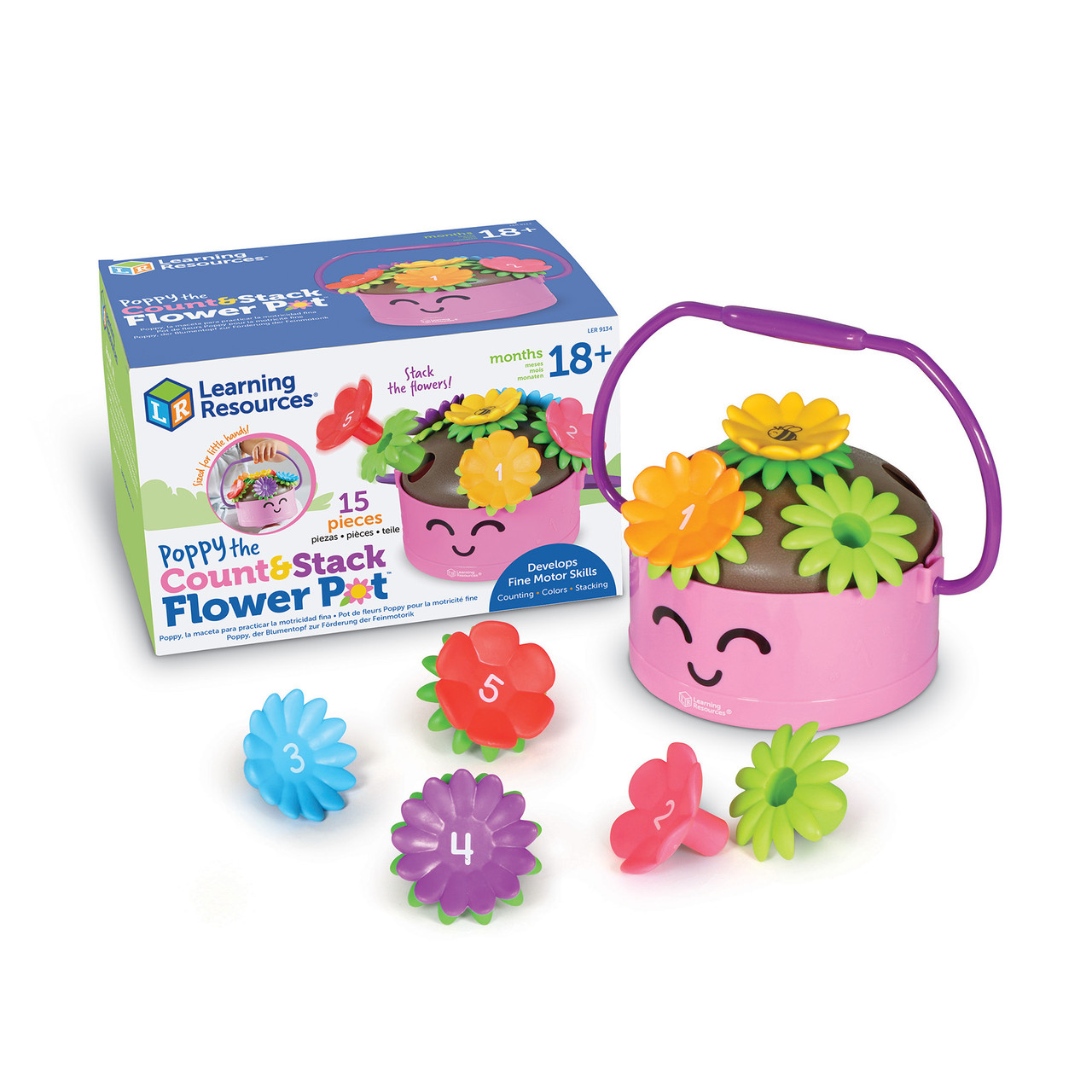 Pretty Flower Stickers - Floral Stickers for Kids - Hygloss Products