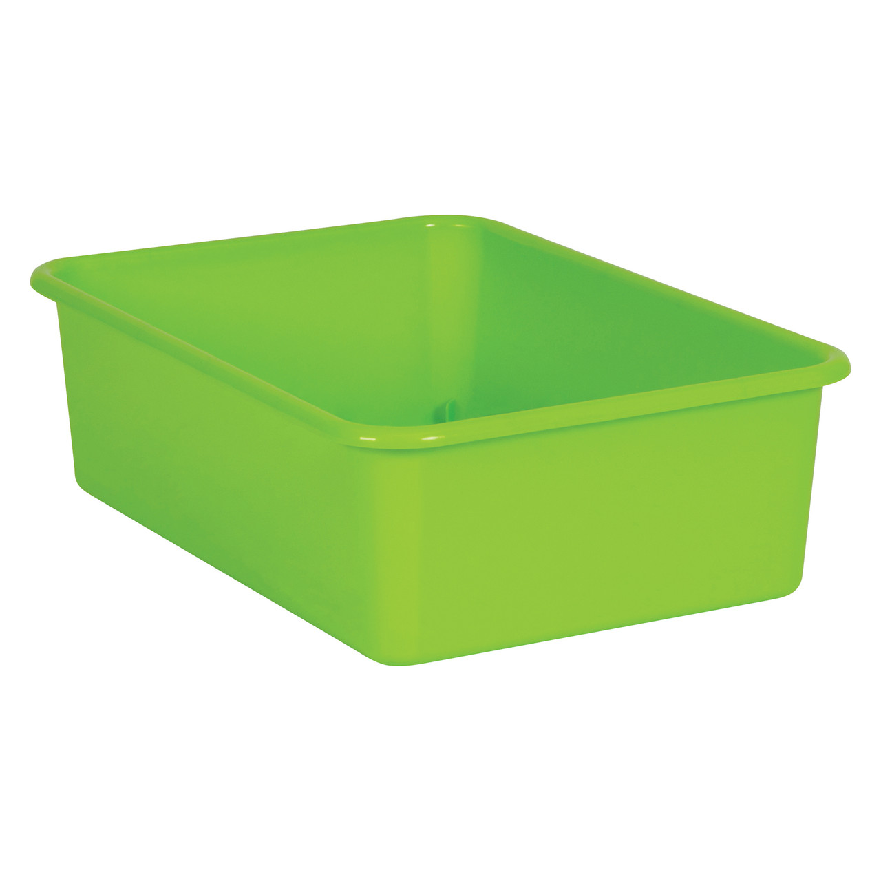 Lime Large Plastic Storage Bin - TCR20409