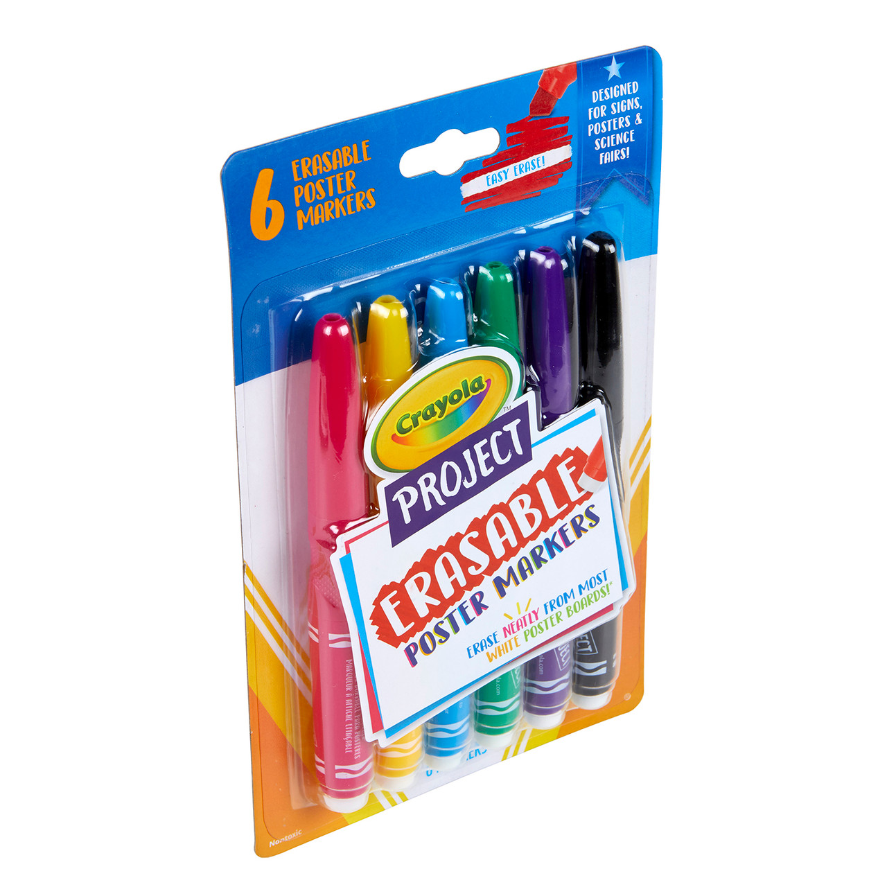 Project Erasable Poster Markers, Pack of 6 BIN588371  14.95 New