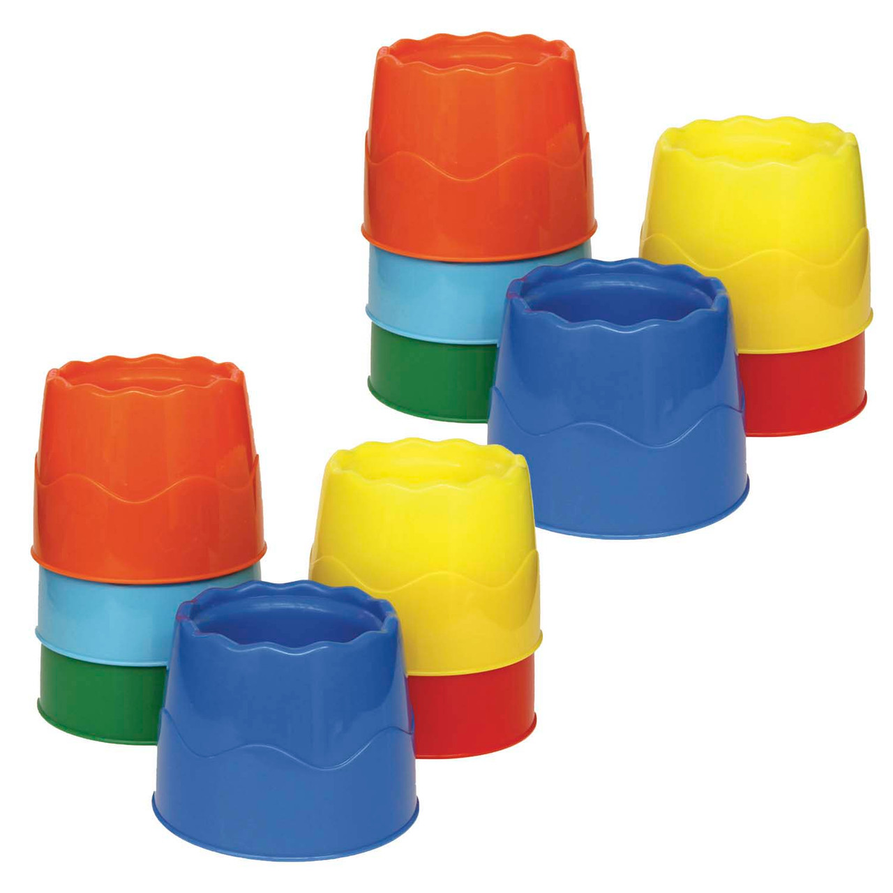 Large Stable Water Pots, Assorted Colours - Pack of 4, Paint Pots &  Palettes