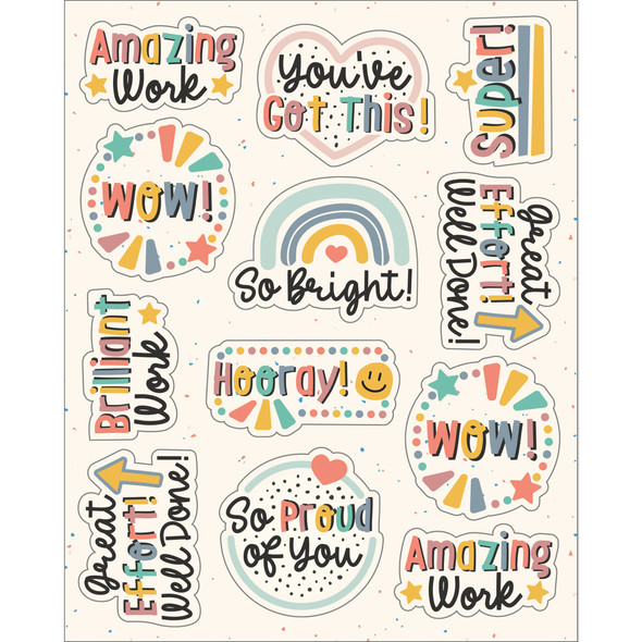 We Belong Motivators Shape Stickers, 72 Per Pack, 12 Packs - CD-168325-12