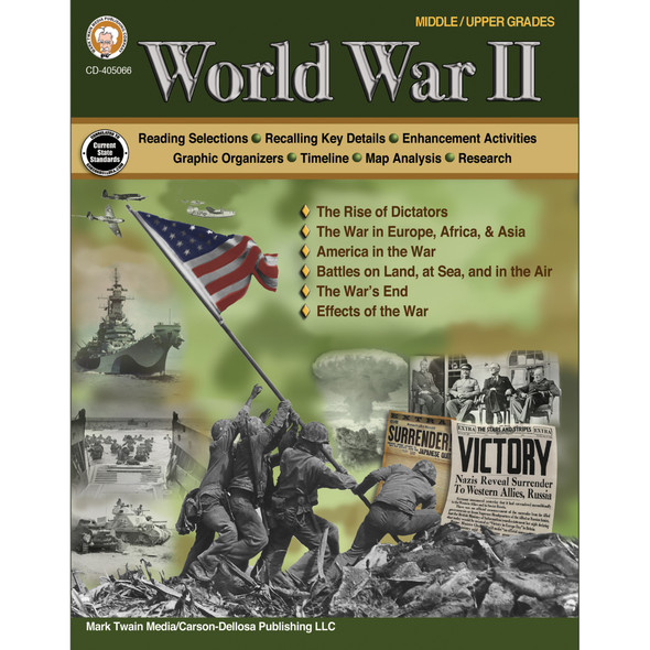 World War II Workbook, Grades 6-12 - CD-405066