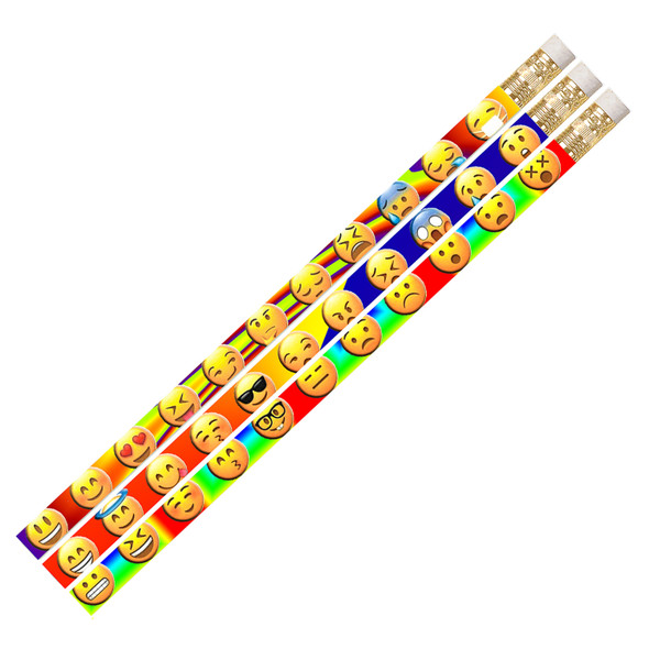 Emojis Motivational Pencil, 12 Per Pack, 12 Packs - MUS2499D-12
