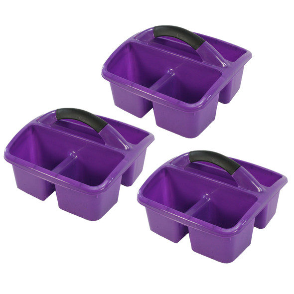 Deluxe Small Utility Caddy, Purple, Pack of 3 - ROM26906-3