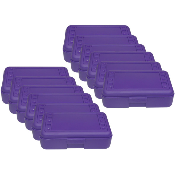 Pencil Box, Purple, Pack of 12 - ROM60206-12