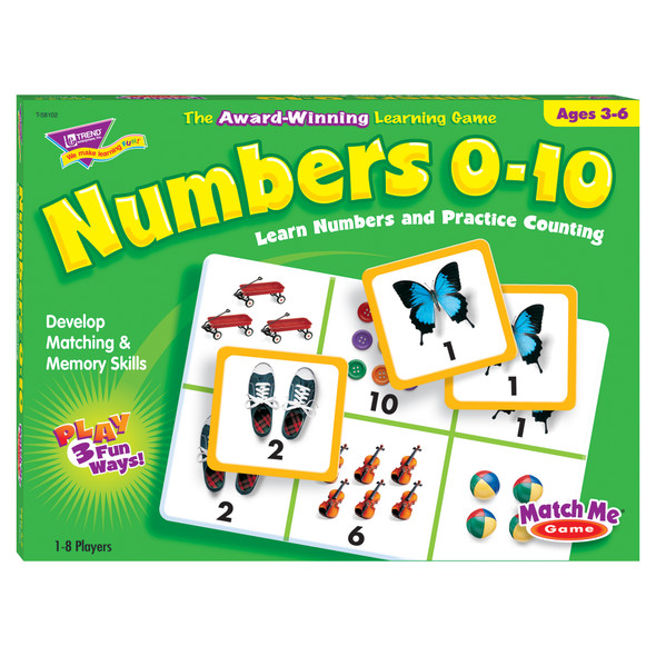 Numbers 0-10 Match Me Games - T-58102