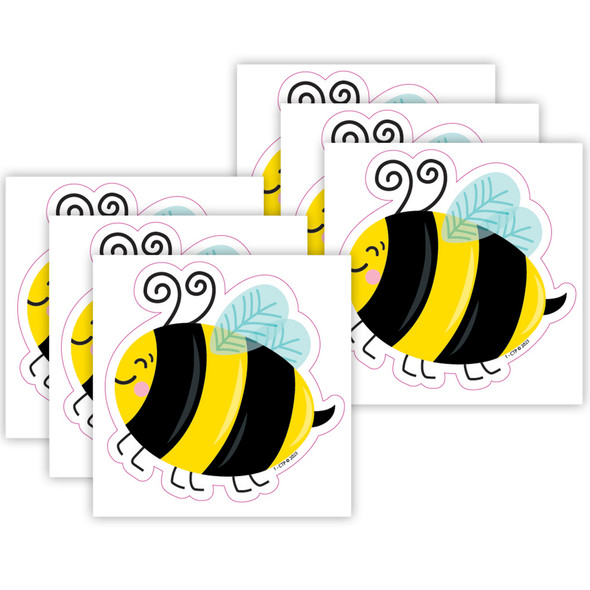 (6 Pk) Bees 3 Inch Designer Cutouts - CTP10882-6