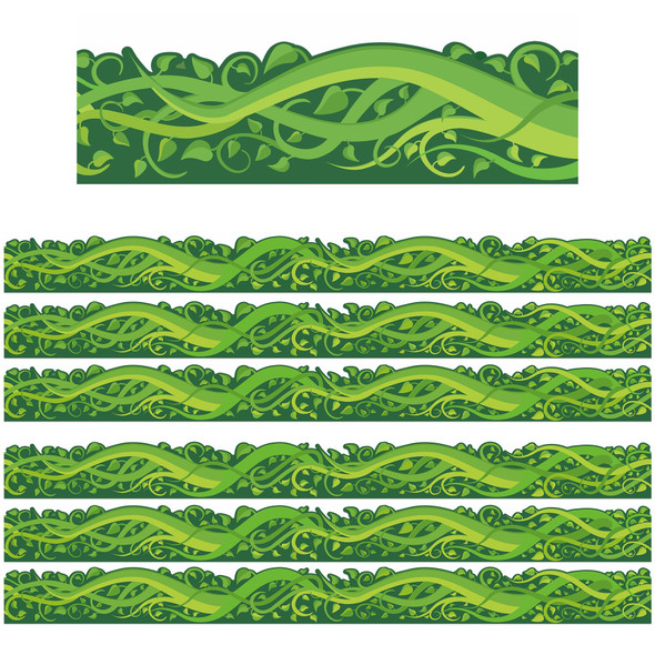 Once Upon A Dream Vines Extra Wide Die-Cut Deco Trim, 37 Feet Per Pack, 6 Packs