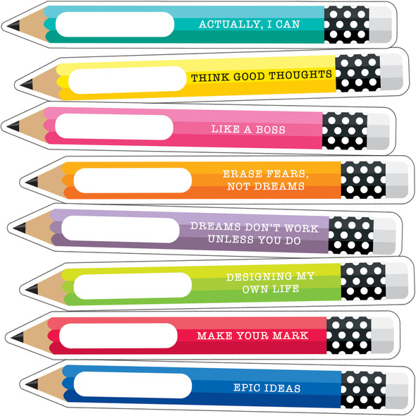 Hello Sunshine Motivational Pencils Cut-Outs, Pack of 36 - CD-120562