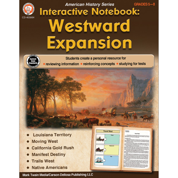 Interactive Notebook: Westward Expansion Resource Book, Grade 5-8 - CD-405064