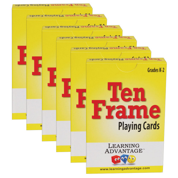 Ten Frame Playing Cards, 6 Packs