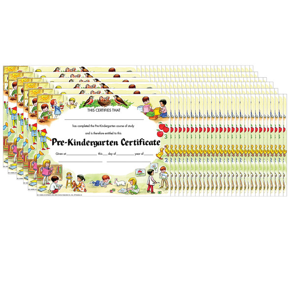 Pre-Kindergarten Certificate, 30 Per Pack, 6 Packs - H-VA199CLBN