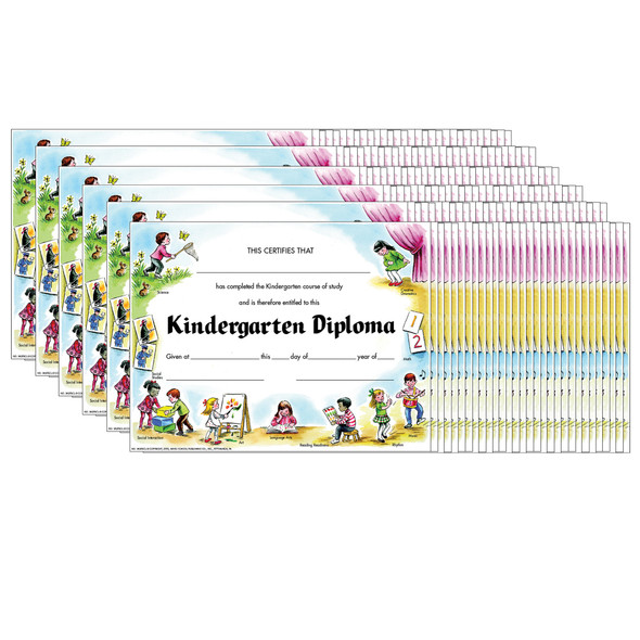 Kindergarten Diploma, 30 Per Pack, 6 Packs - H-VA203CLBN
