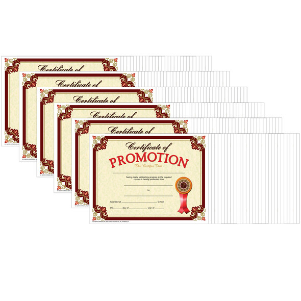 Certificate of Promotion, 30 Per Pack, 6 Packs