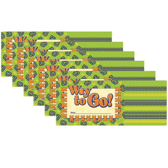 Way to Go! Punch Cards, 36 Per Pack, 6 Packs - NST2412BN
