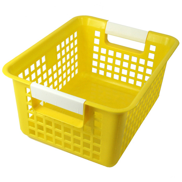 Book Basket, Yellow, Pack of 3