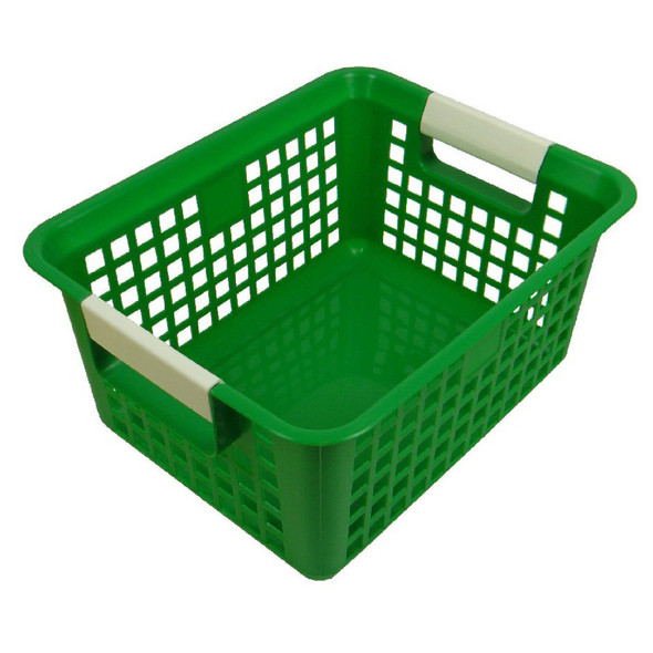Book Basket, Green, Pack of 3