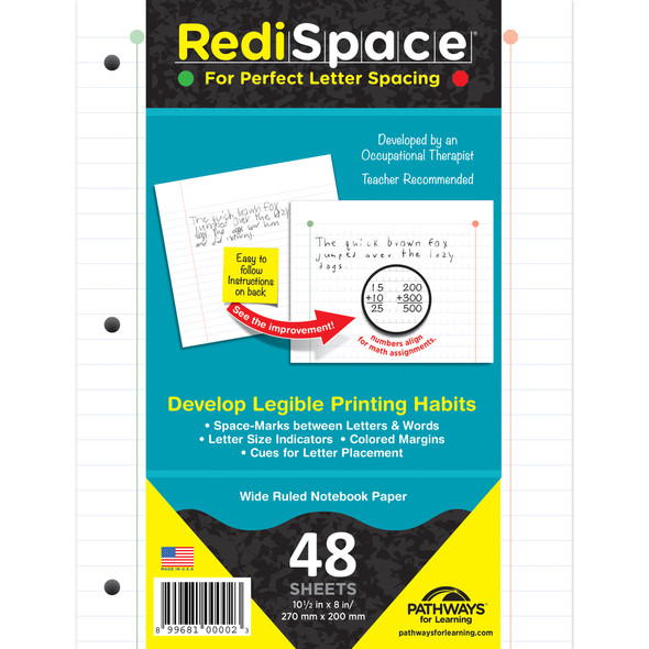 (6 PK) REDI SPACE TRANSITIONAL NOTEBOOK PAPER 48 SHTS