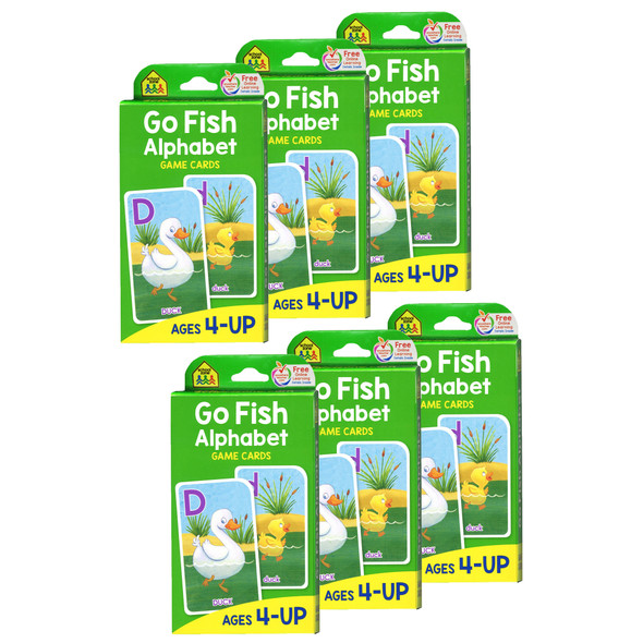 Go Fish Alphabet Game Cards, 6 Sets - SZP05014BN