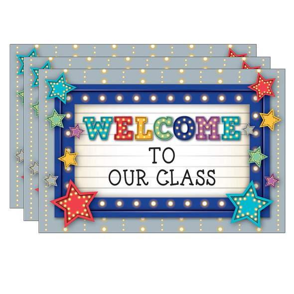 (3 PK) MARQUEE WELCOME POSTCARDS