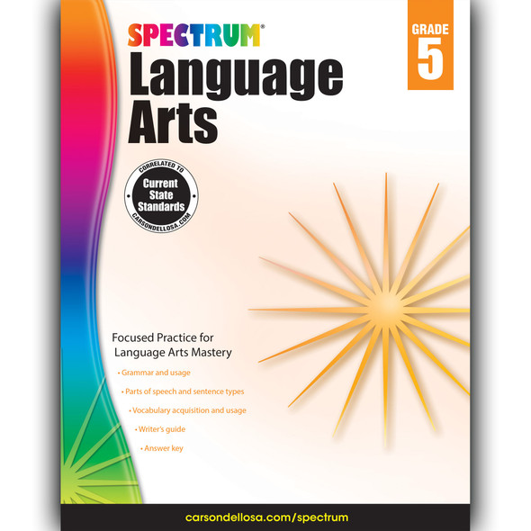 Language Arts Workbook, Grade 5, Paperback - CD-704592