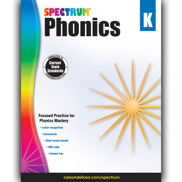 Phonics Workbook, Grade K, Paperback - CD-704603