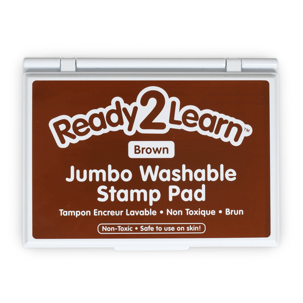 Jumbo Washable Stamp Pad - Brown - 6.2"L x 4.1"W - CE-10032