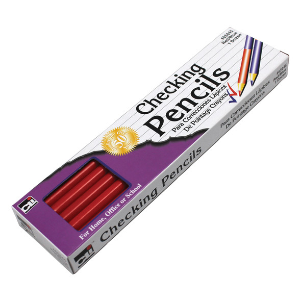 Combination Checking Pencils, Red/Blue, 12 Per Box, 6 Boxes - CHL65045BN