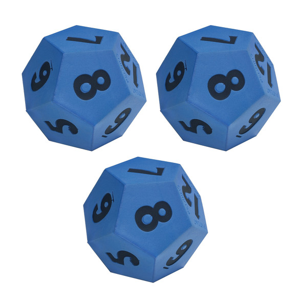 12-Sided Die - Demonstration Size - Pack of 3 - CTU7398BN