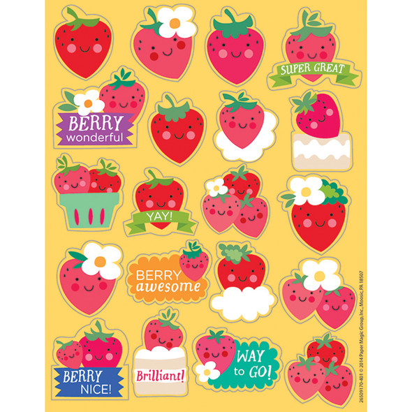 Strawberry Scented Stickers, Pack of 80 - EU-650917
