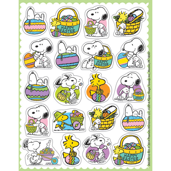 Peanuts Easter Theme Stickers, Pack of 120 - EU-655061