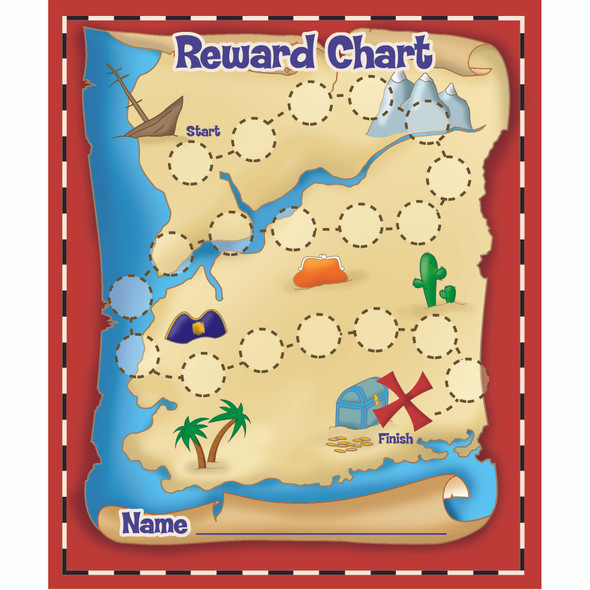 Treasure Hunt Mini Reward Charts with Stickers, 36 Charts - EU-837016