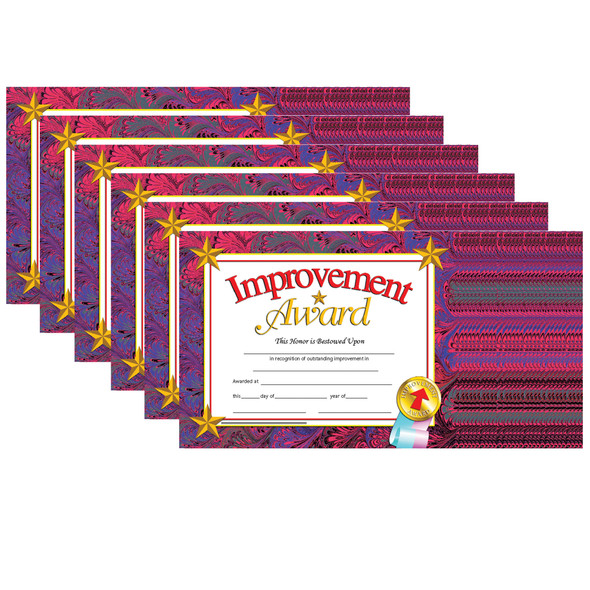 Improvement Award Certificate, 30 Per Pack, 6 Packs
