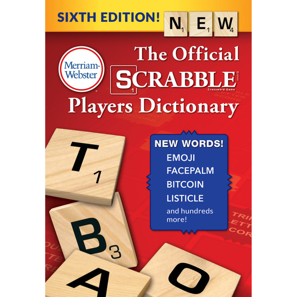 The Official SCRABBLE Players Dictionary, 6th Ed. Hardcover - MW-4226