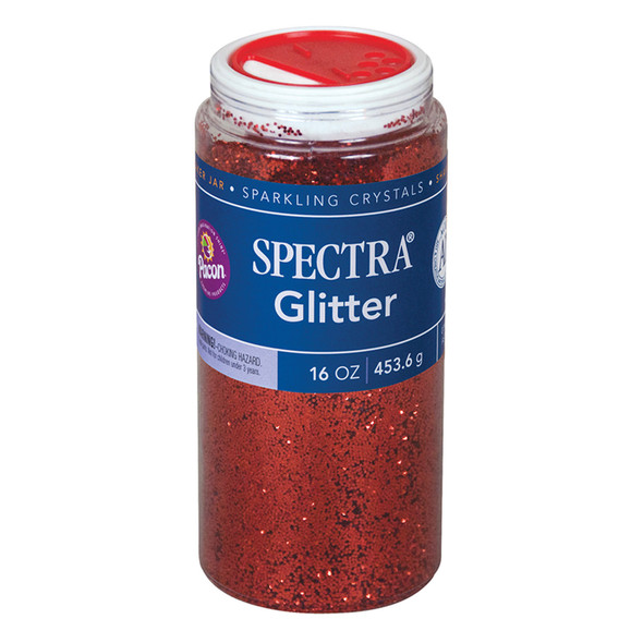 Glitter, Red, 1 lb. Jars, 2 Jars