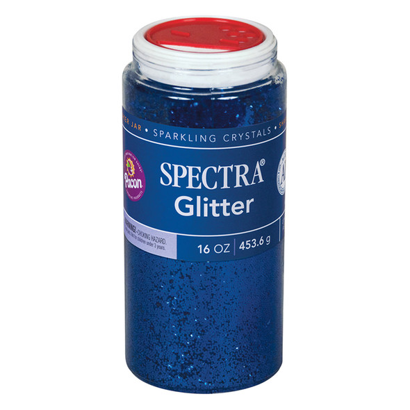 Glitter, Blue, 1 lb. Jars, 2 Jars