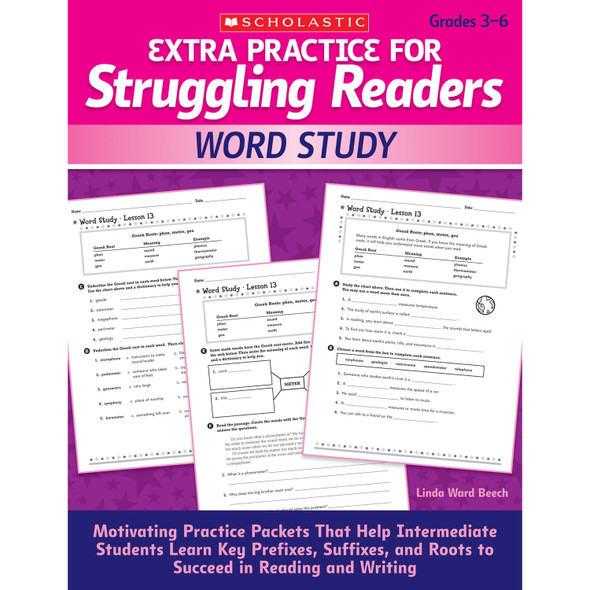 Extra Practice for Struggling Readers: Word Study - SC-512411