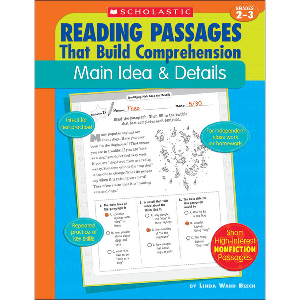 Reading Passages That Build Comprehension: Main Idea & Details - SC-955425