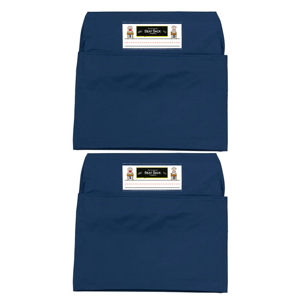 Seat Sack, Medium, 15 inch, Chair Pocket, Blue, Pack of 2 - SSK00115BLBN