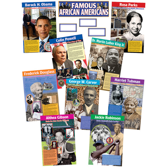 Famous African Americans Bulletin Board Display Set, 2 Sets