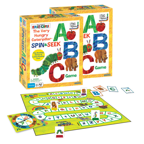 The Very Hungry Caterpillar Spin & Seek ABC Game, Pack of 2