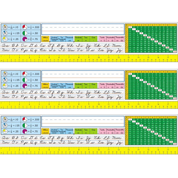 Traditional Cursive Nameplates, Grade 2-5, 36 Per Pack, 3 Packs Traditional Cursive Nameplates, Grade 2-5, 36 Per Pack, 3 Packs